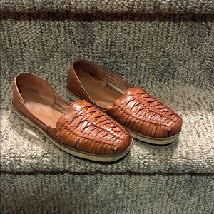Women's Tan Woven Sandals